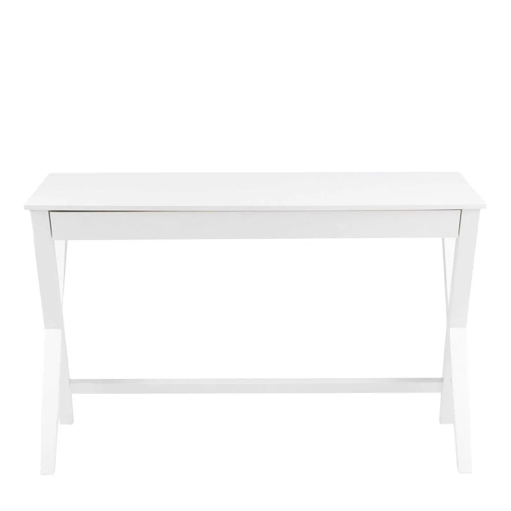 Brooklyn Desk with Drawer in White