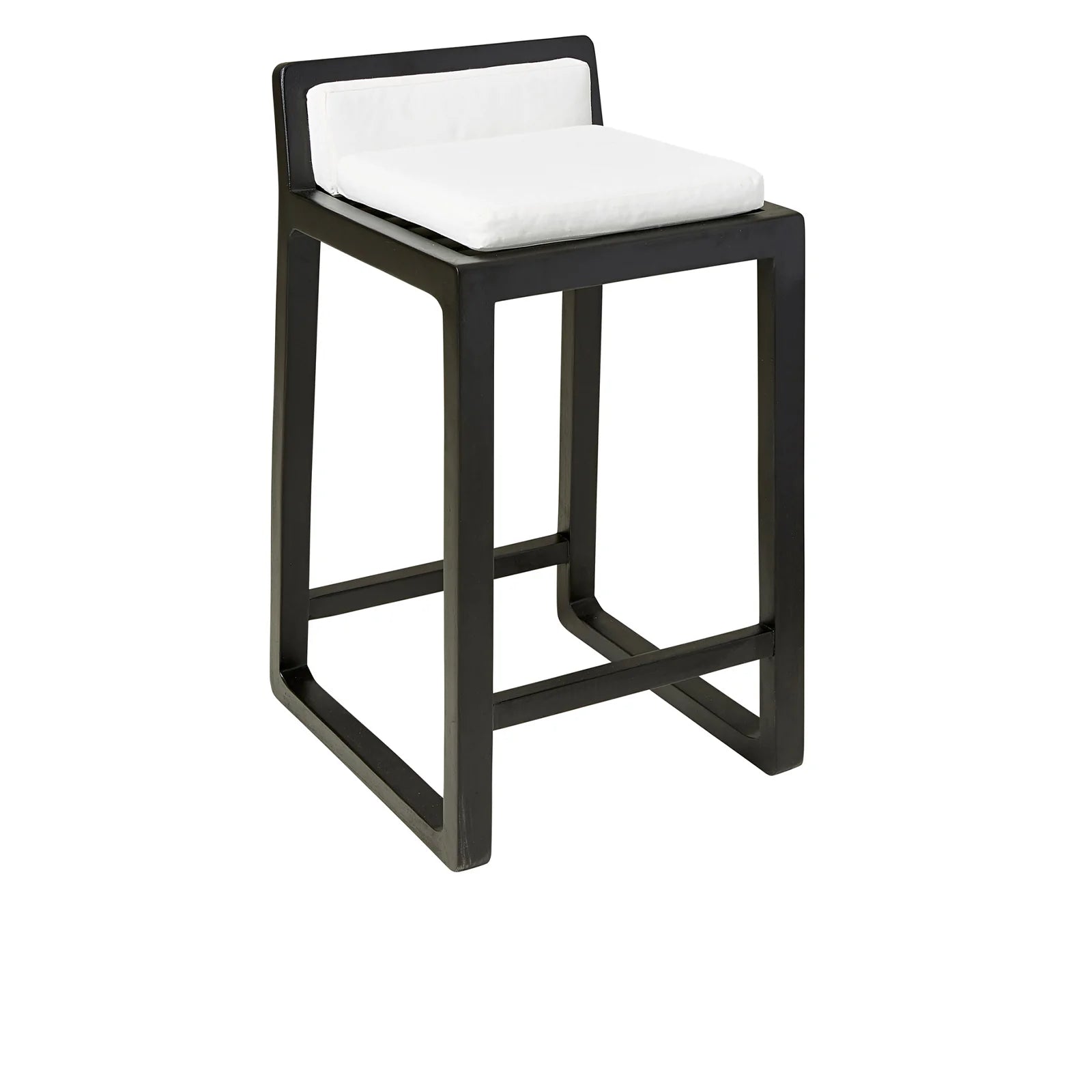 Balmoral Teak Outdoor Bar Stool in Black