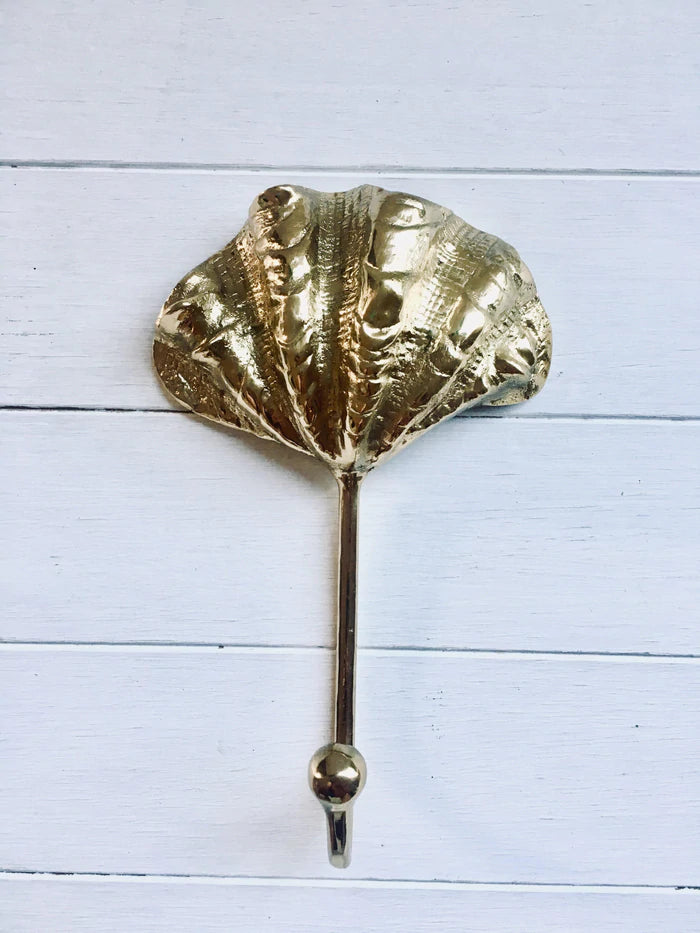 Brass Clam Wall Hanger