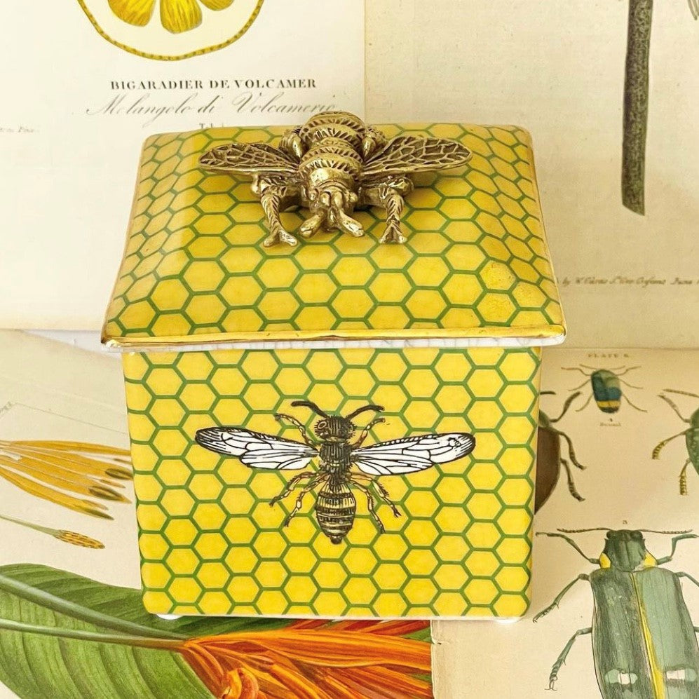 Abeja Square Trinket Box