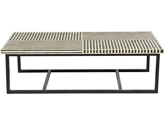 Pali Rectangular Bone Inlay Coffee Table