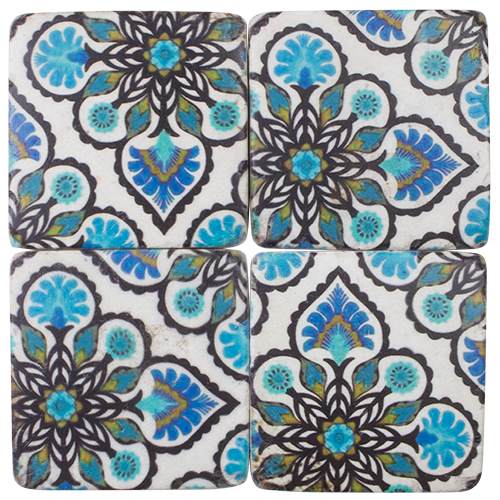 Azura Stone-Look Coasters - Set of 4