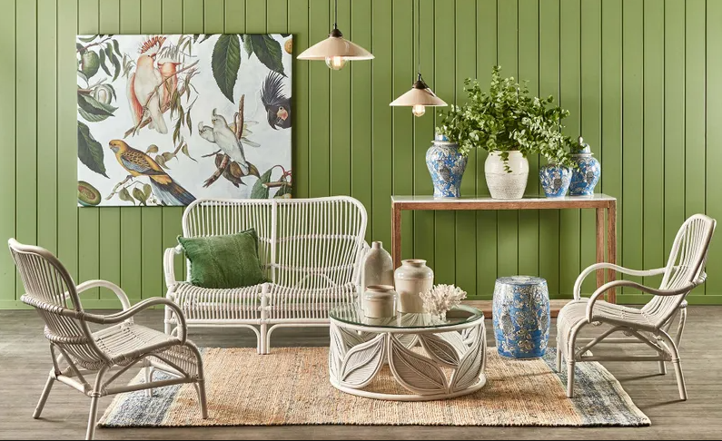 Seville Leaf Table in Grey