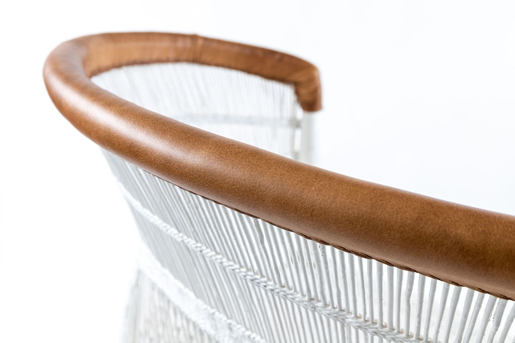 NEW!! Malawi Chair with Leather Trim