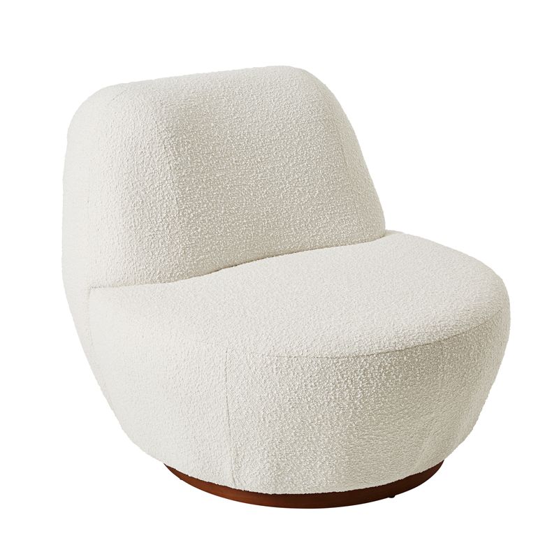 Cape Occasional Chair in White Boucle