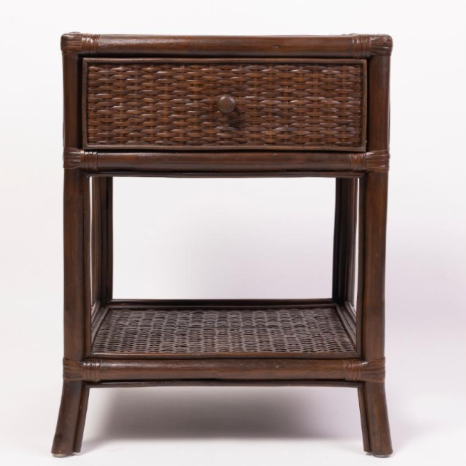 Amara Bedside in Coffee Bean - Overstock