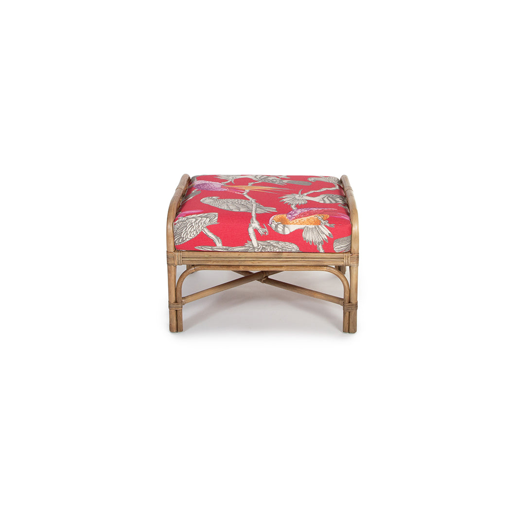 Chloe Ottoman in Aviary Pomegranate