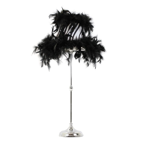 Chrome Metal Lamp with Shade