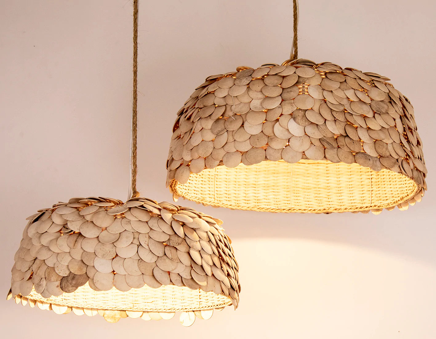 Coconut Dome Disc Light