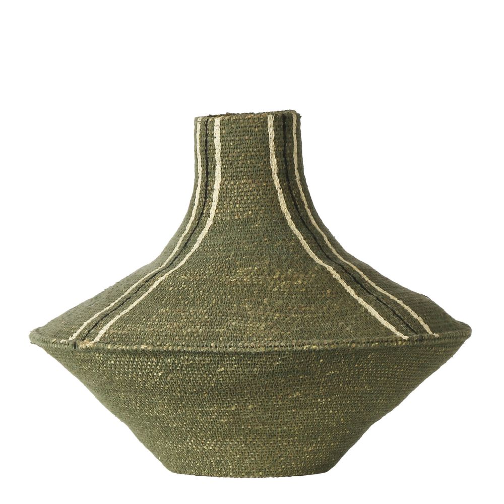 Kitta Woven Vase in Grey