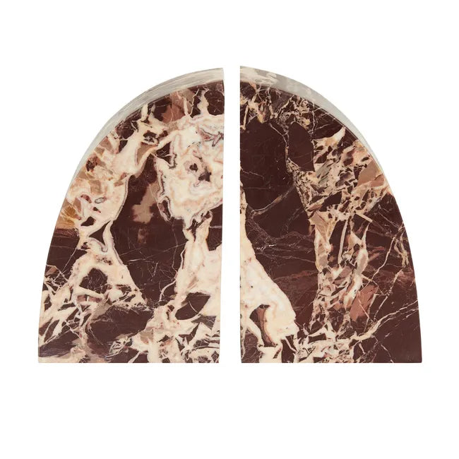 Cherry Marble Bookends