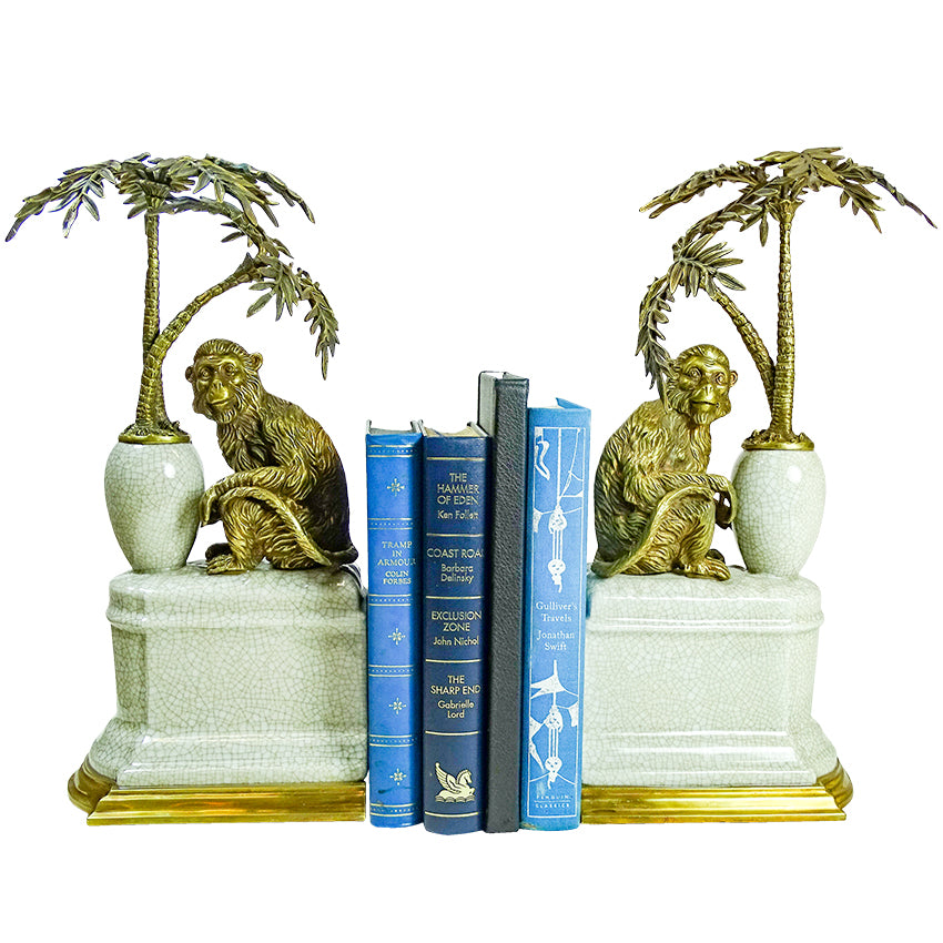Brass Monkey Bookends