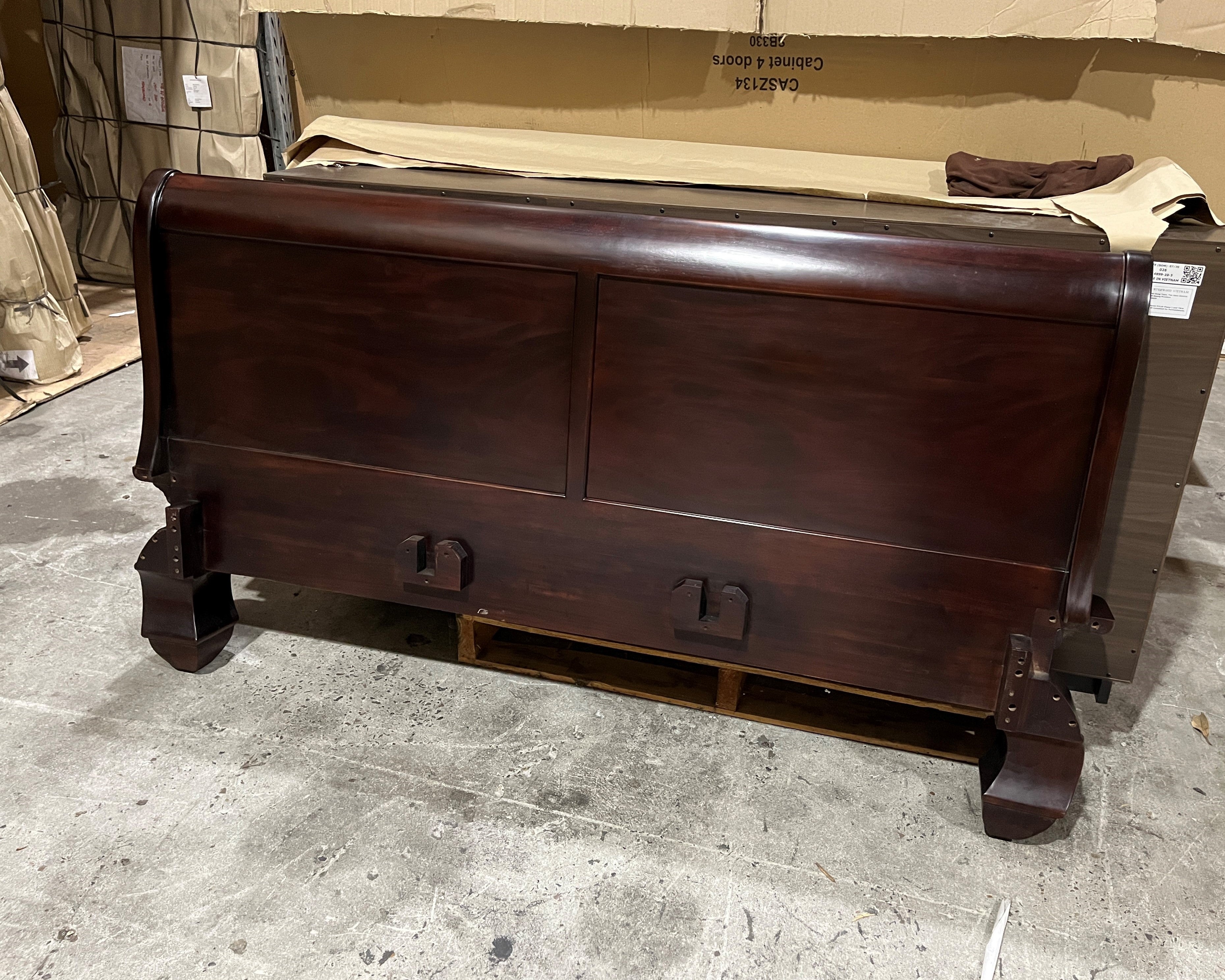 Opium Bed in Dark Mahogany