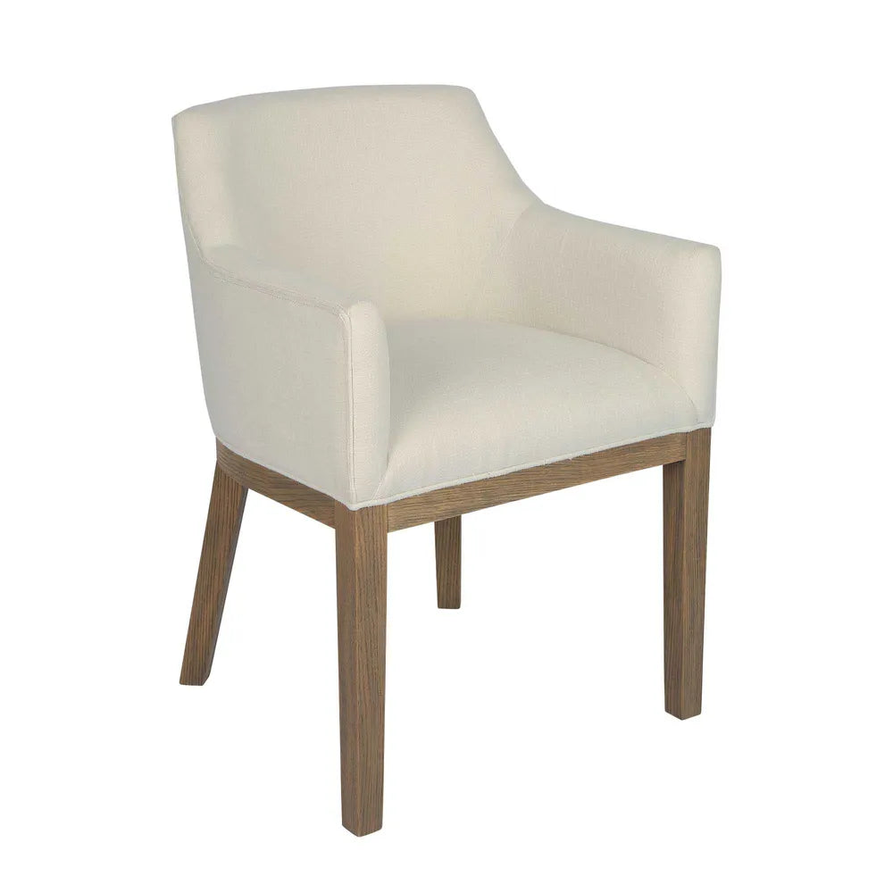 Denver Oak Upholstered Dining Armchair