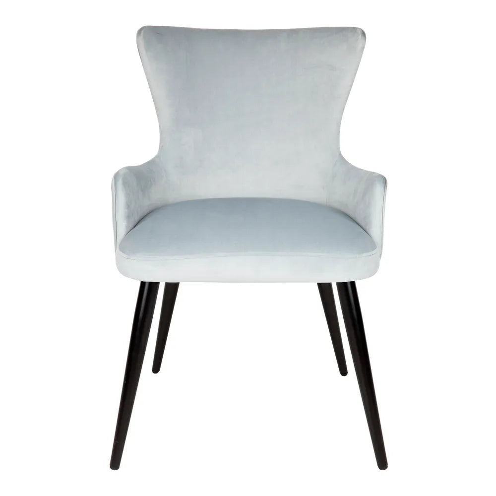 Dorsett Dining Chair in Cloud Blue Velvet - Set of Two