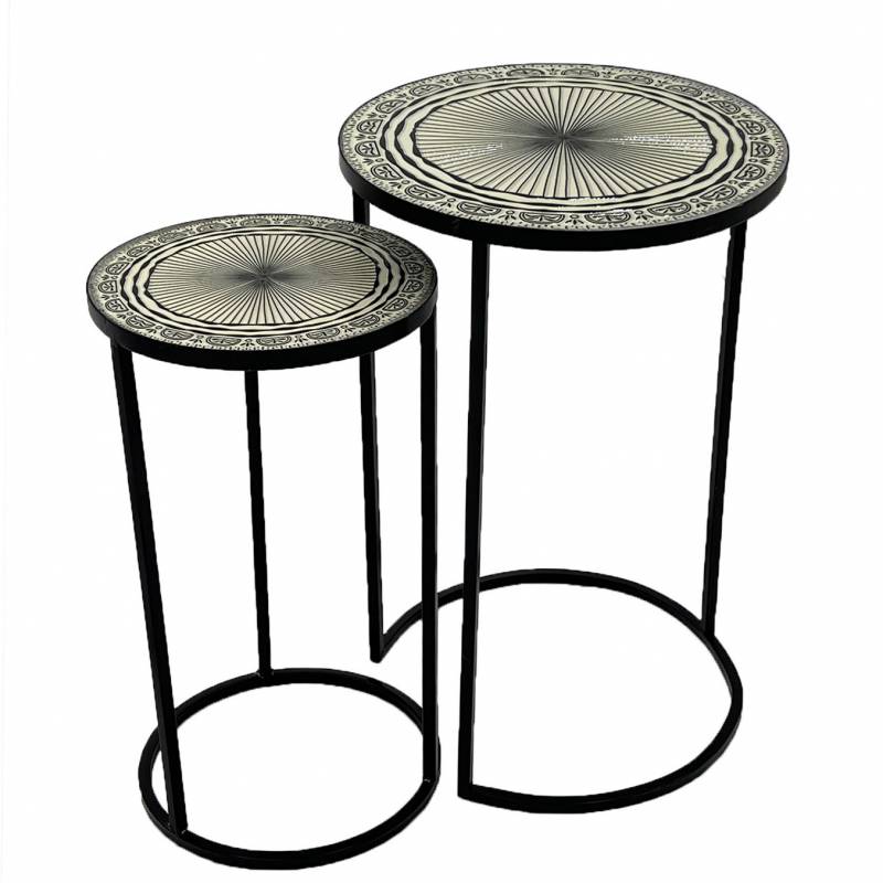 Elly Set of Two Mosaic Tables