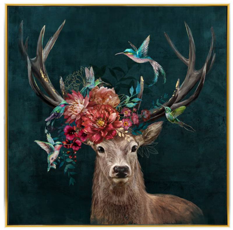 Bohemian Deer Canvas