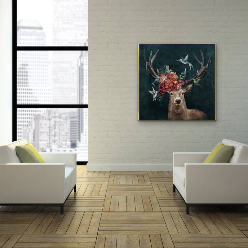 Bohemian Deer Canvas