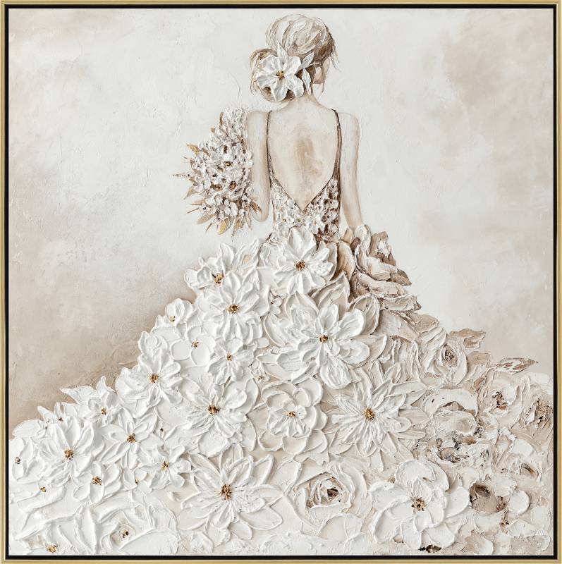 Woman with Daisy Dress Canvas