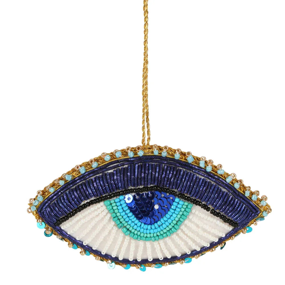 Sequin Evil Eye Hanging Tree Decoration