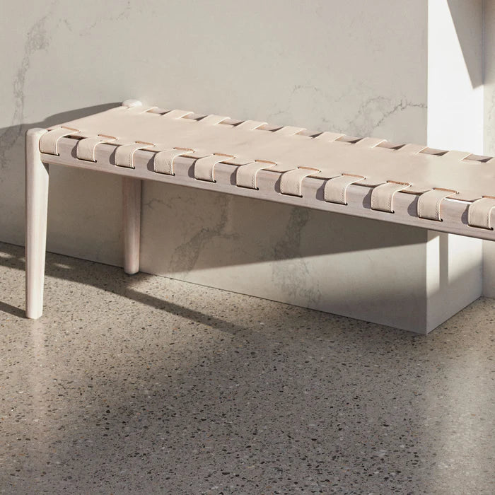 Gimojo Bench in Ivory