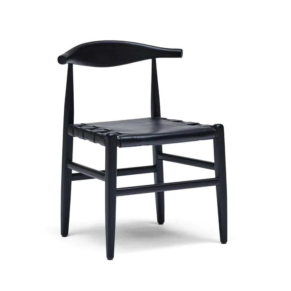 Laura Chair in Black Leather