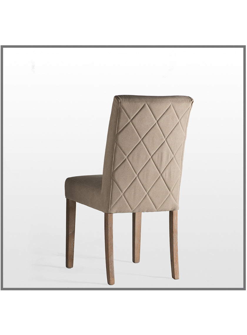 Matelasse Dining Chair in Oatmeal