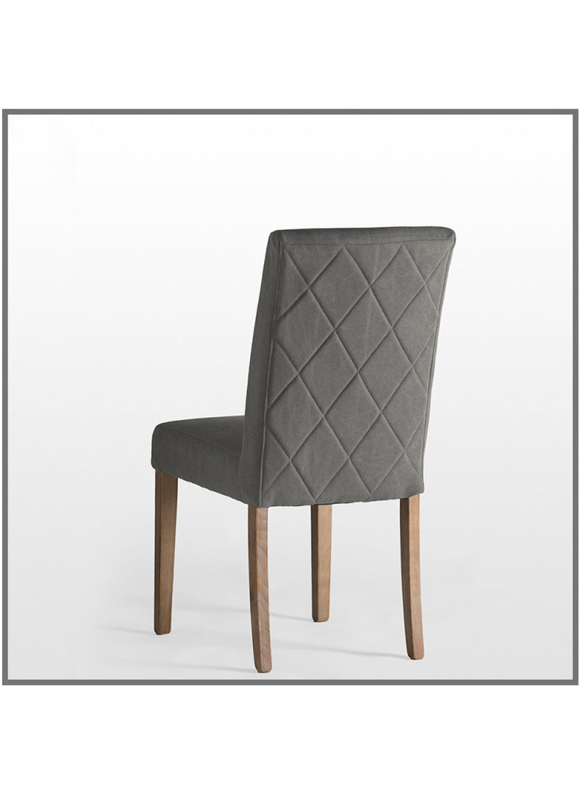 Matelasse Dining Chair in Shale Grey