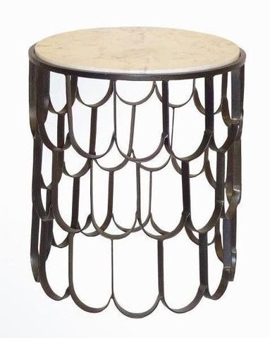 Fishscale Side Table