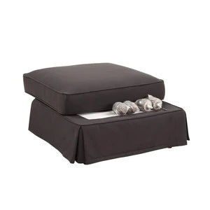 Noosa Ottoman Charcoal Cover