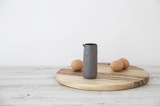 Flax Jug No Handle in Charcoal