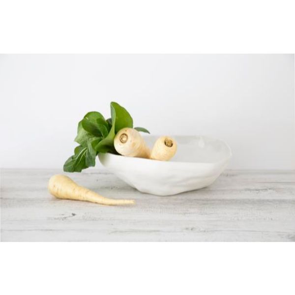 Flax Fruit Bowl in White