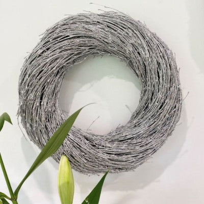 Silver Krissy Wreath