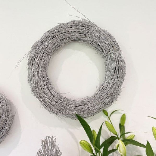 Silver Krissy Wreath