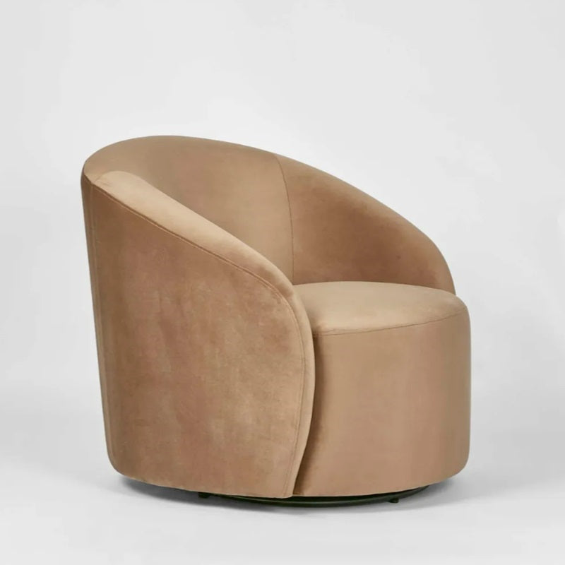 Sierra Swivel Chair in Toffee