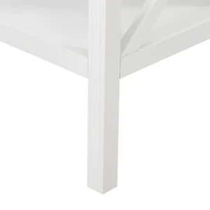 Rosebud Glass Top Side Table