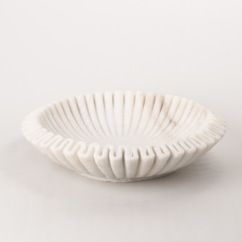 Banswara Marble Fluted Bowl - Large
