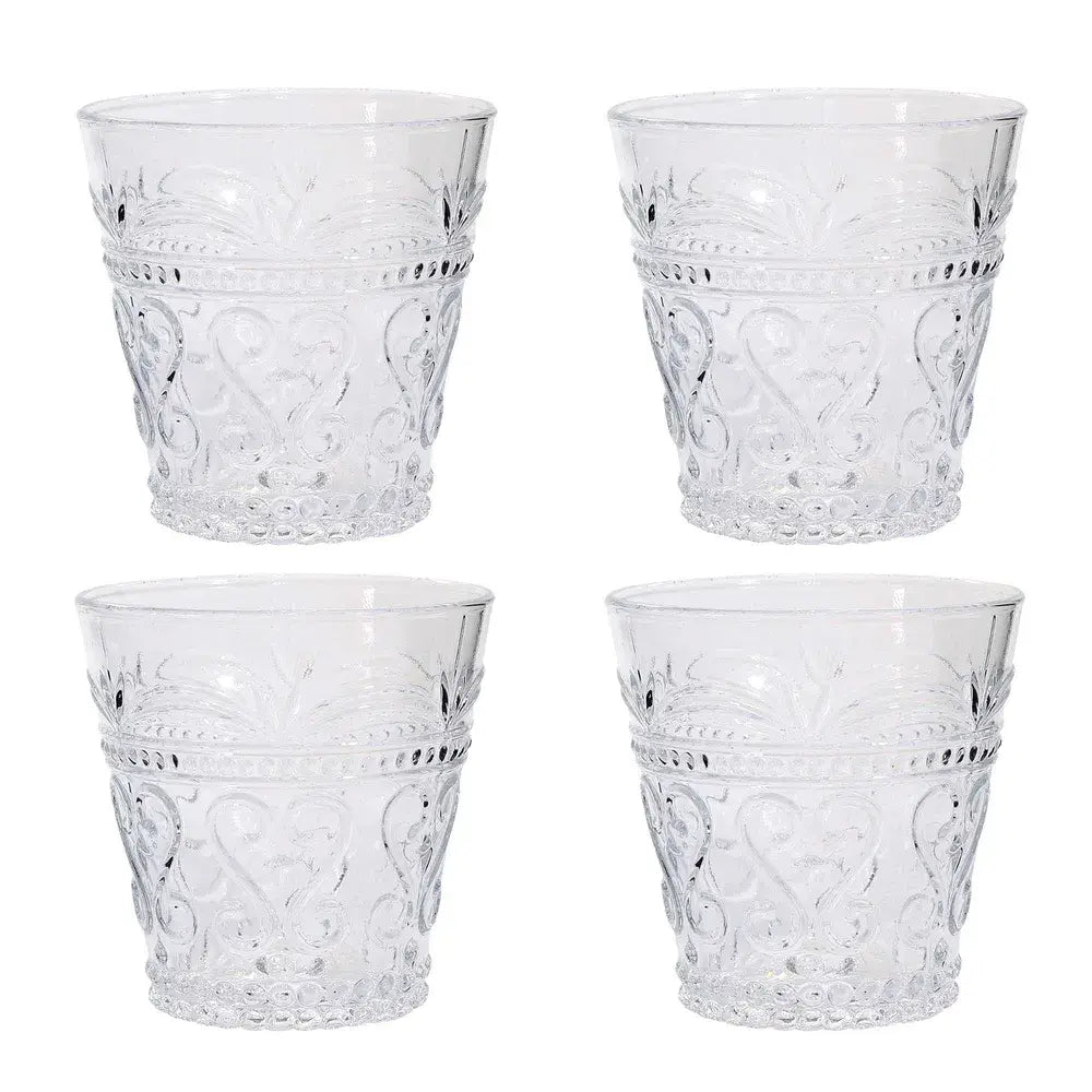 Glass Tumbler Set of 8 in Clear