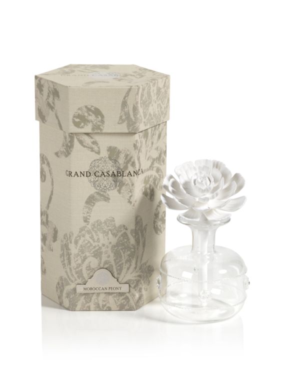 Mini Grand Casablanca Porcelain Diffuser - Moroccan Peony