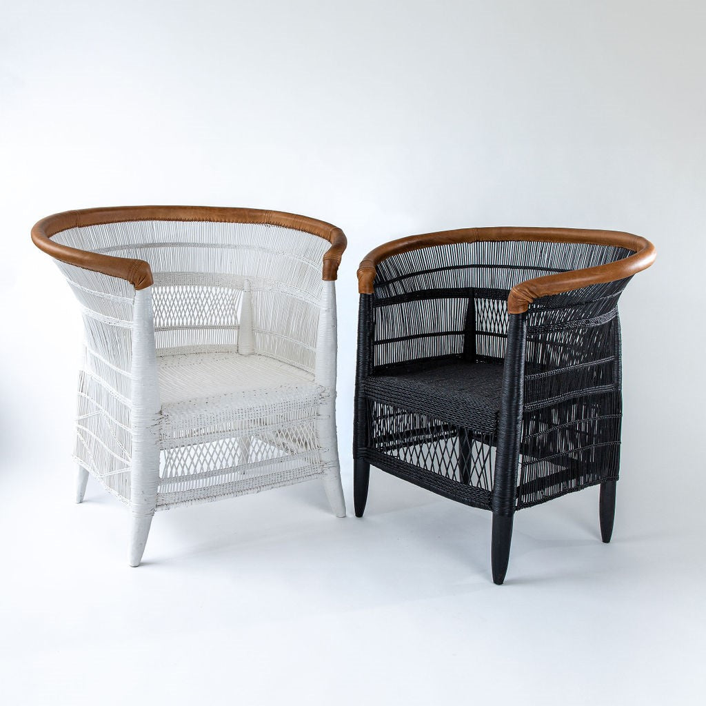 NEW!! Malawi Chair with Leather Trim