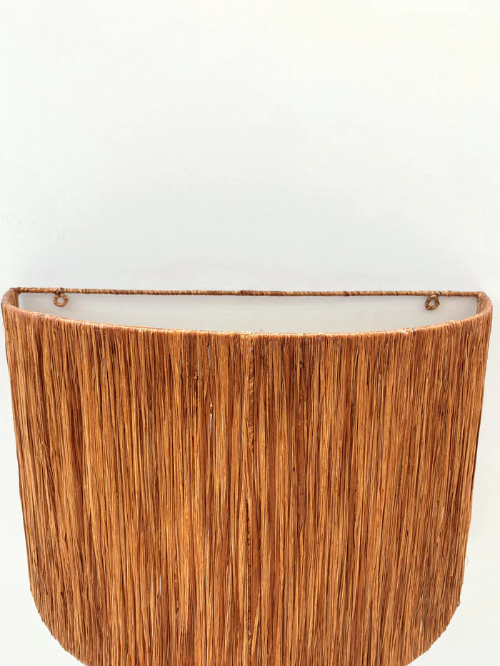 Guava Woven Sconce Pendant in Brown