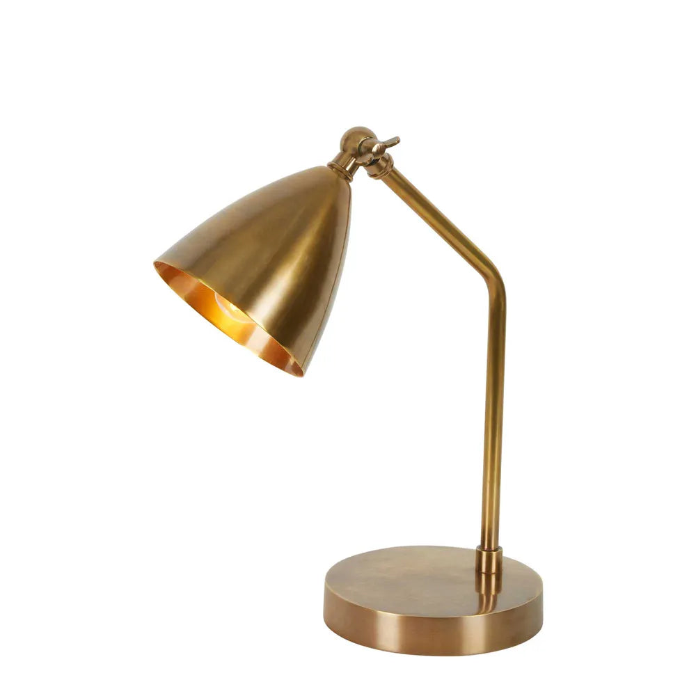 Hastings Desk Lamp in Antique Brass