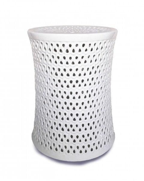 Hampton Ceramic Lace Stool