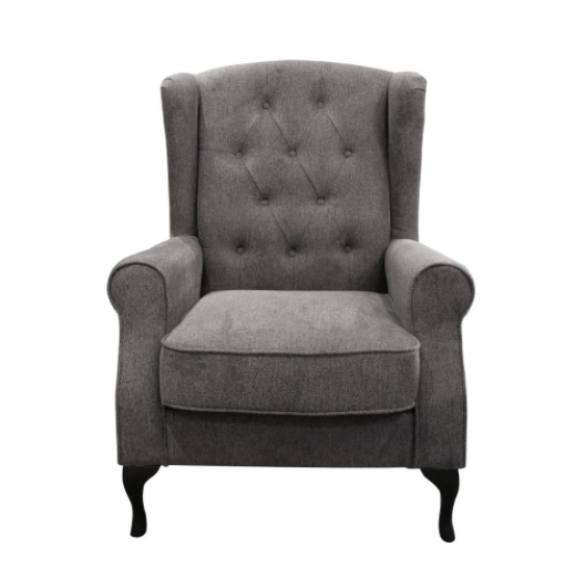 Hampton Wing Chair in Grey