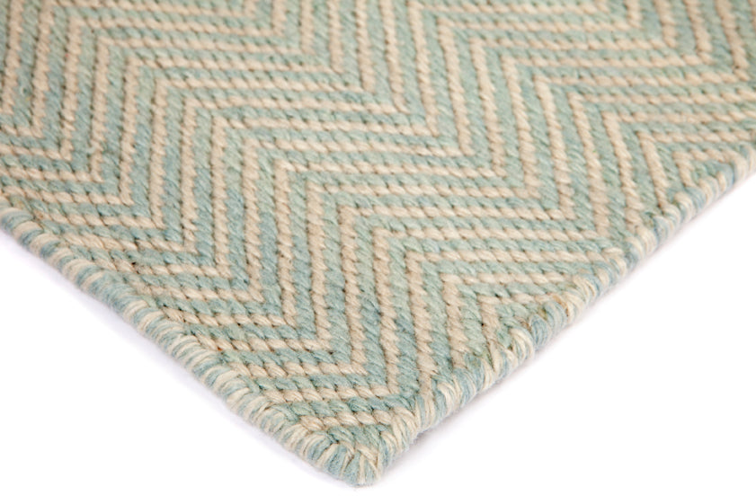 Herringbone Sky Blue Rug