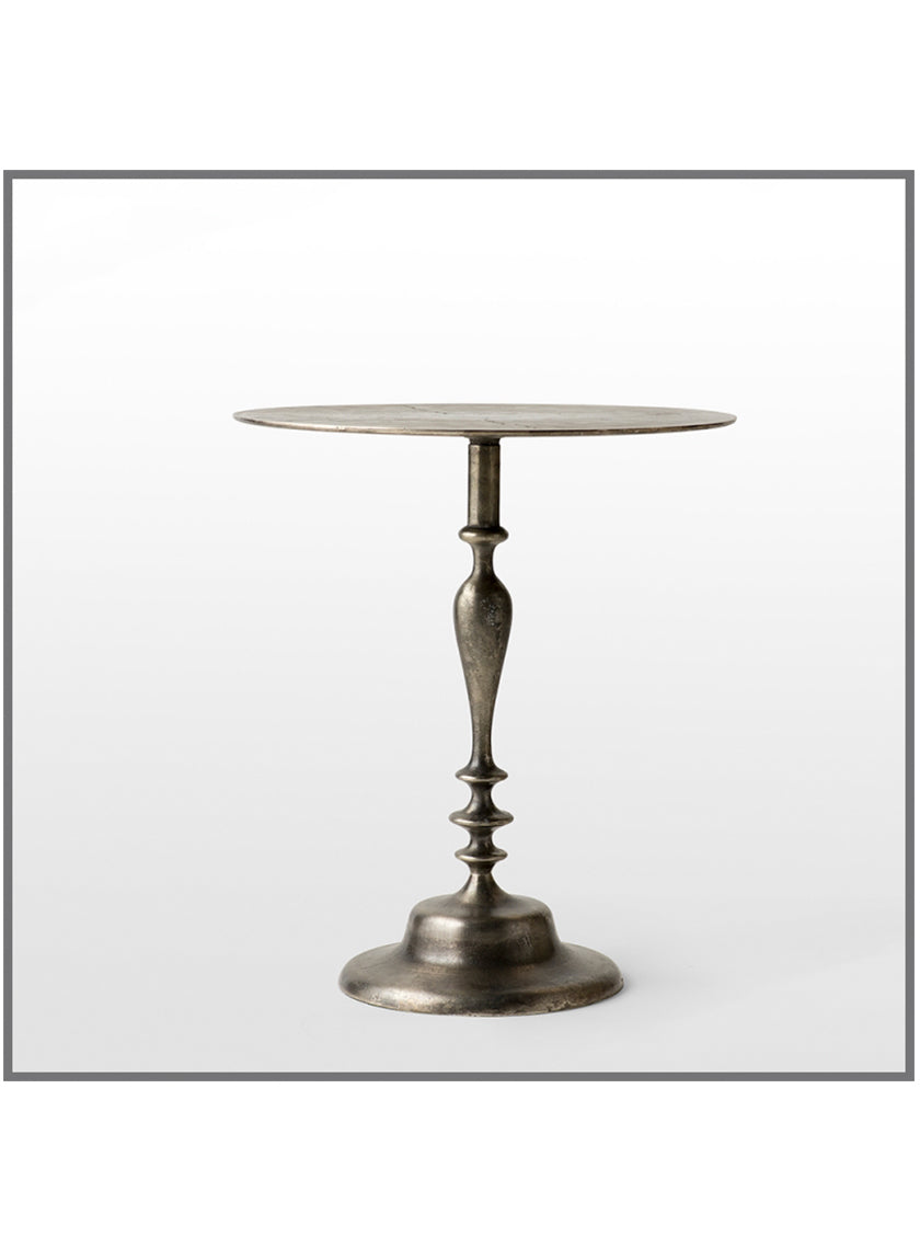Pewter Aluminium Large Side Table