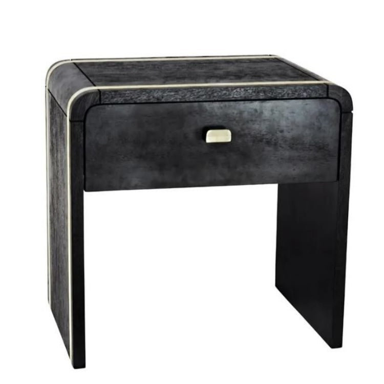 Wren Bone Inlay Bedside Table