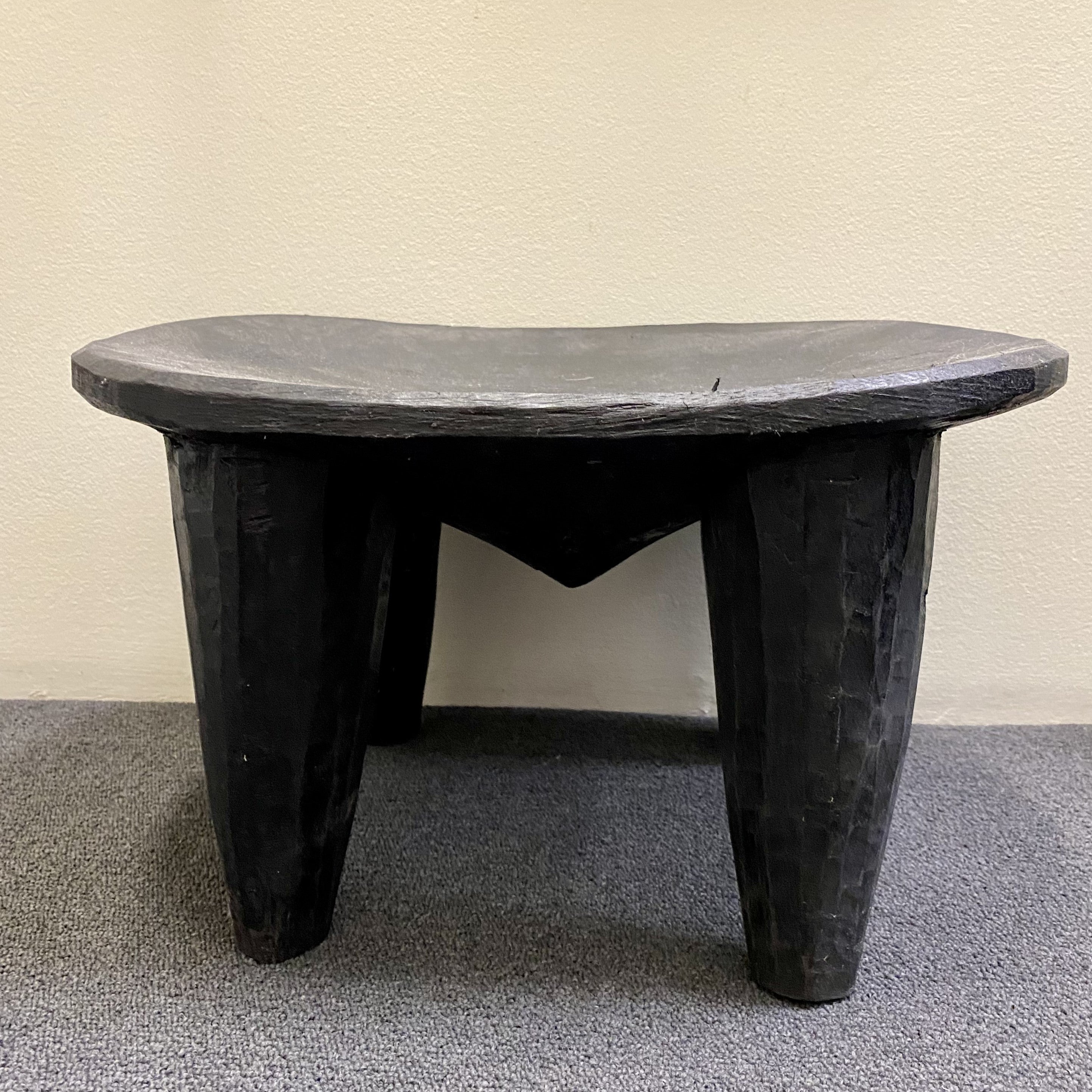 Senufo Stool in Black Matte