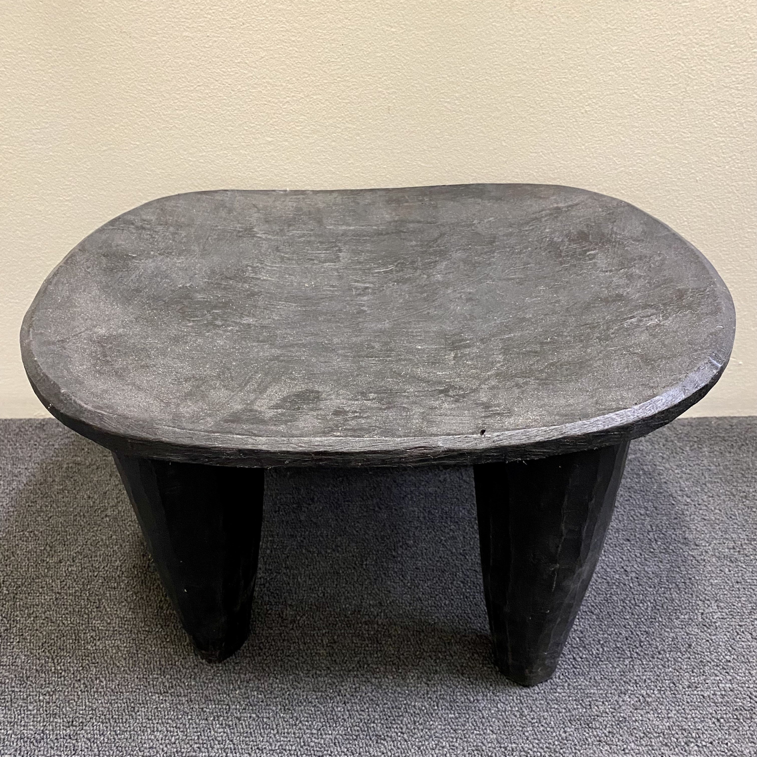 Senufo Stool in Black Matte
