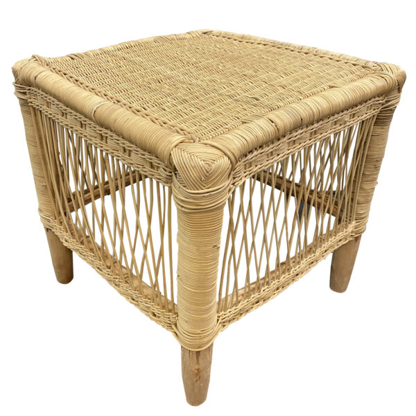 Malawi Open Weave Square Side Table
